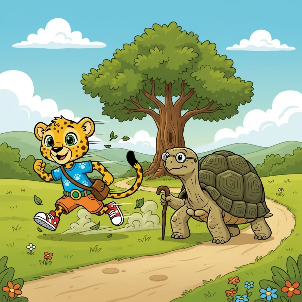 Chet and Barnaby were the very best of friends, even though they were as different as fast and slow.