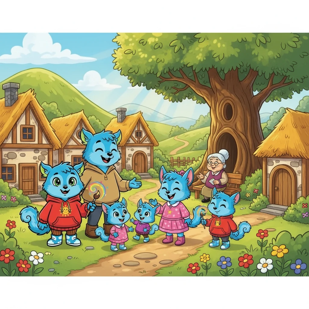 Көркем мен Мадина есімді екі бауыр кішкентай ауылда тұратын. Олардың үлкен отбасы, ата-анасы және тағы екі бауыры болды. Күн сайын олар бірге ойнап, күліп, қызықты әңгімелер тыңдайтын.