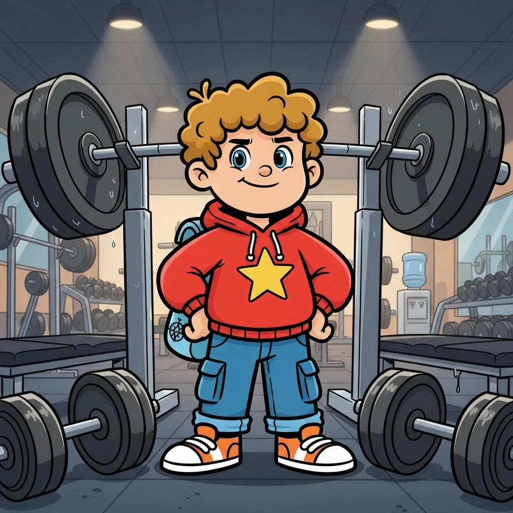 Der Entschluss war gefasst. Lukas betrat ein Fitnessstudio, die Welt aus Eisen und Schweiß. Die Gewichte wirkten riesig, doch er spürte eine neue Entschlossenheit in sich aufkeimen. Dies war der Anfang.
