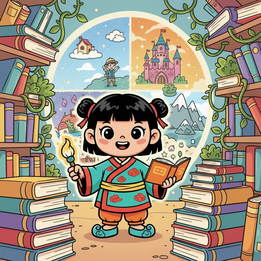 小灵发现 Genstory.app 支持各种风格的绘本生成，无论是充满童话色彩的，还是充满冒险精神的，都可以实现。