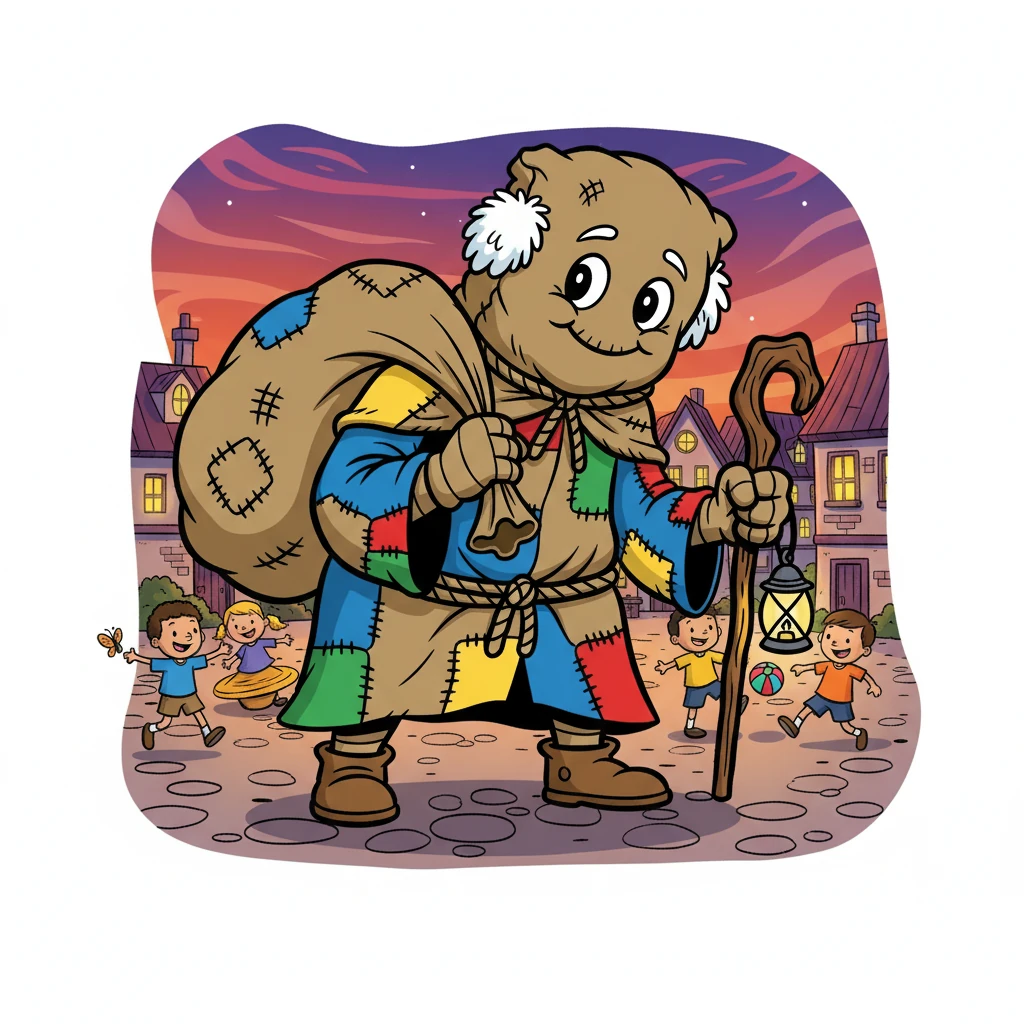 No coração da vila, a noite caía, pintando o céu com tons de roxo e laranja. As crianças, cheias de energia, brincavam despreocupadas, sem saber da lenda que pairava sobre elas.