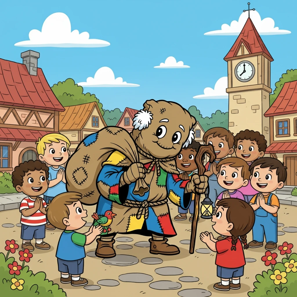 Na manhã seguinte, a vila acordou com uma nova compreensão. As crianças prometiam ser mais obedientes.