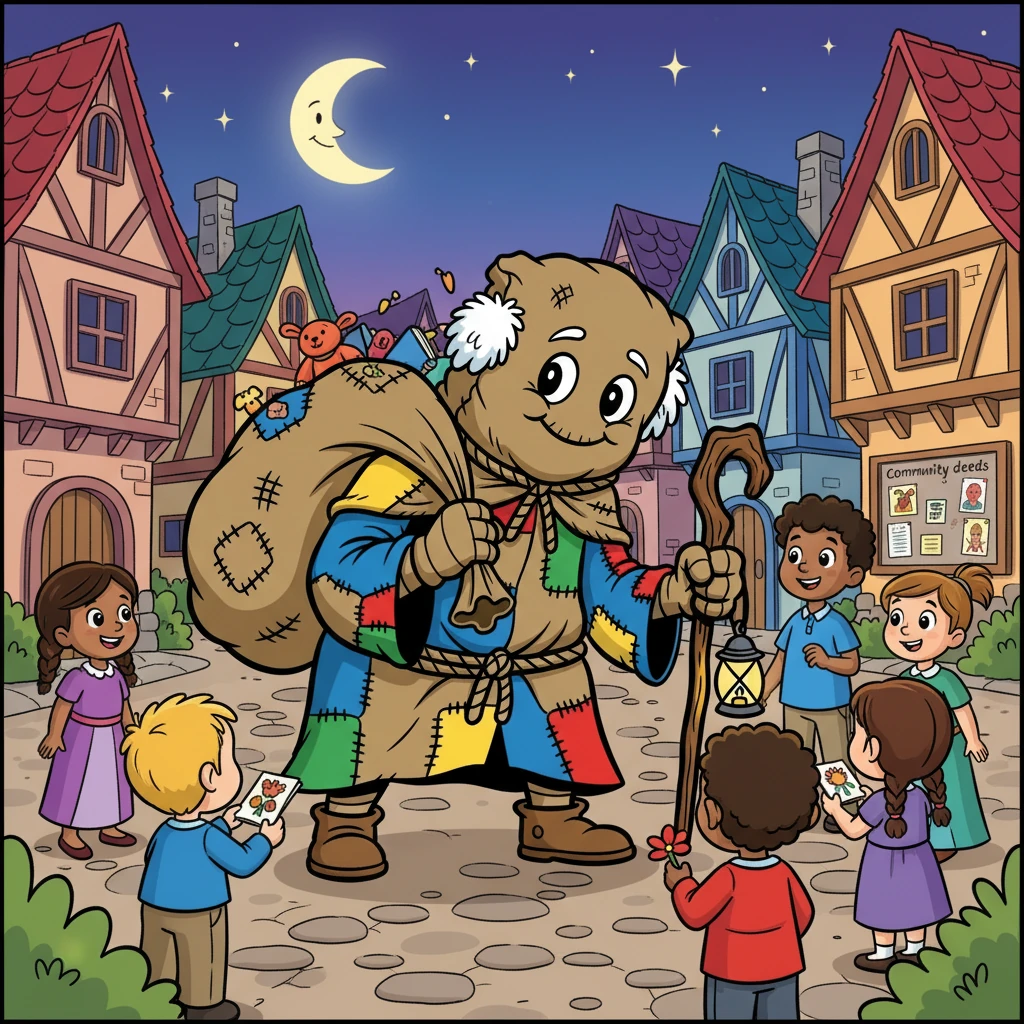 E assim, a lenda do Velho do Saco se tornou uma lenda de respeito e aprendizado, ensinando a todos a importância de seguir as regras e ser uma criança de bom coração.