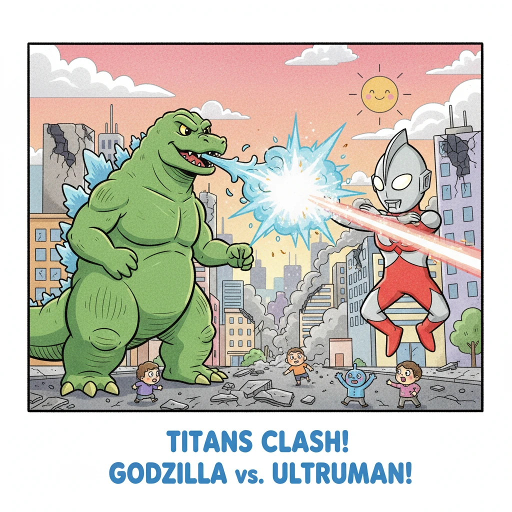 Godzilla vs. Ultraman: The Clash of Titans by Mu Ryan