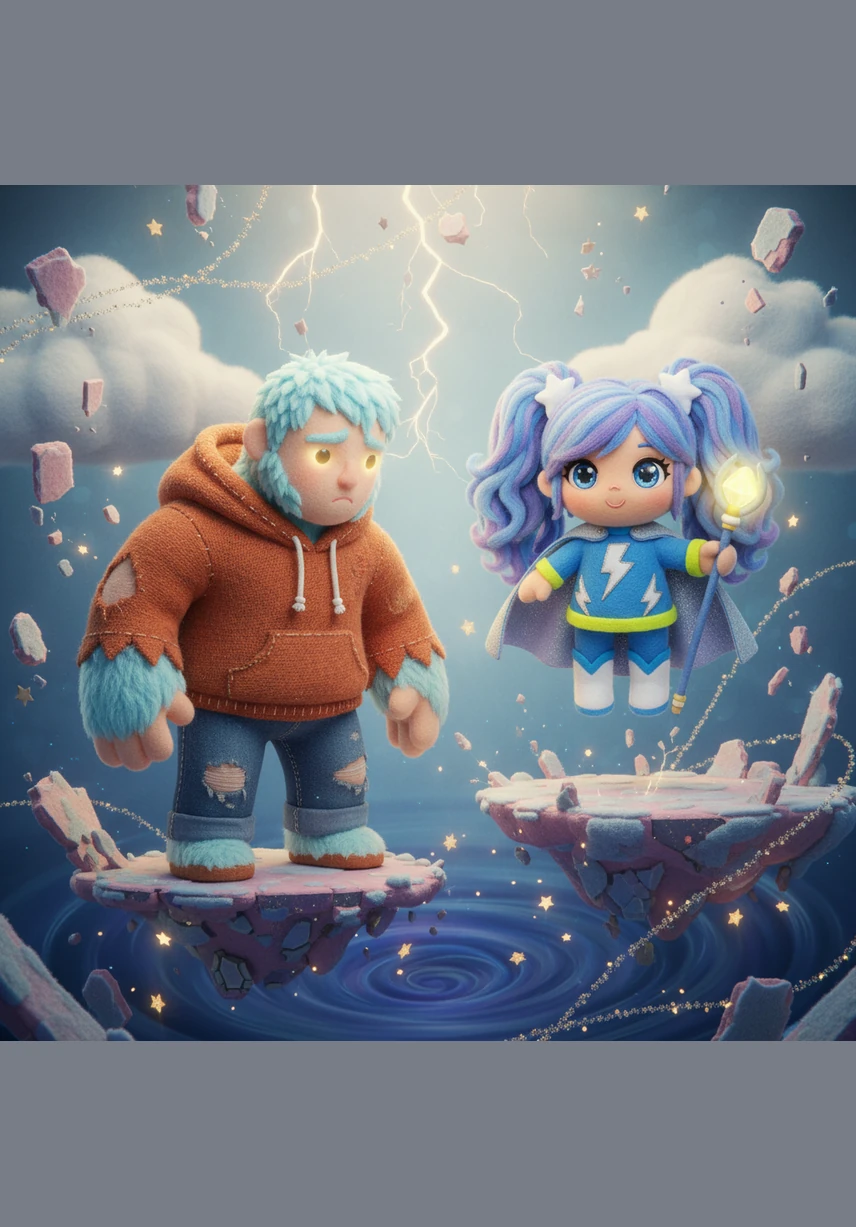 The very air begins to glitch and stutter as Brian tracks Sofia down to a fractured pocket of reality. He confronts her amidst the digital static, his voice echoing through the distortion as the world around them threatens to dissolve into raw code.