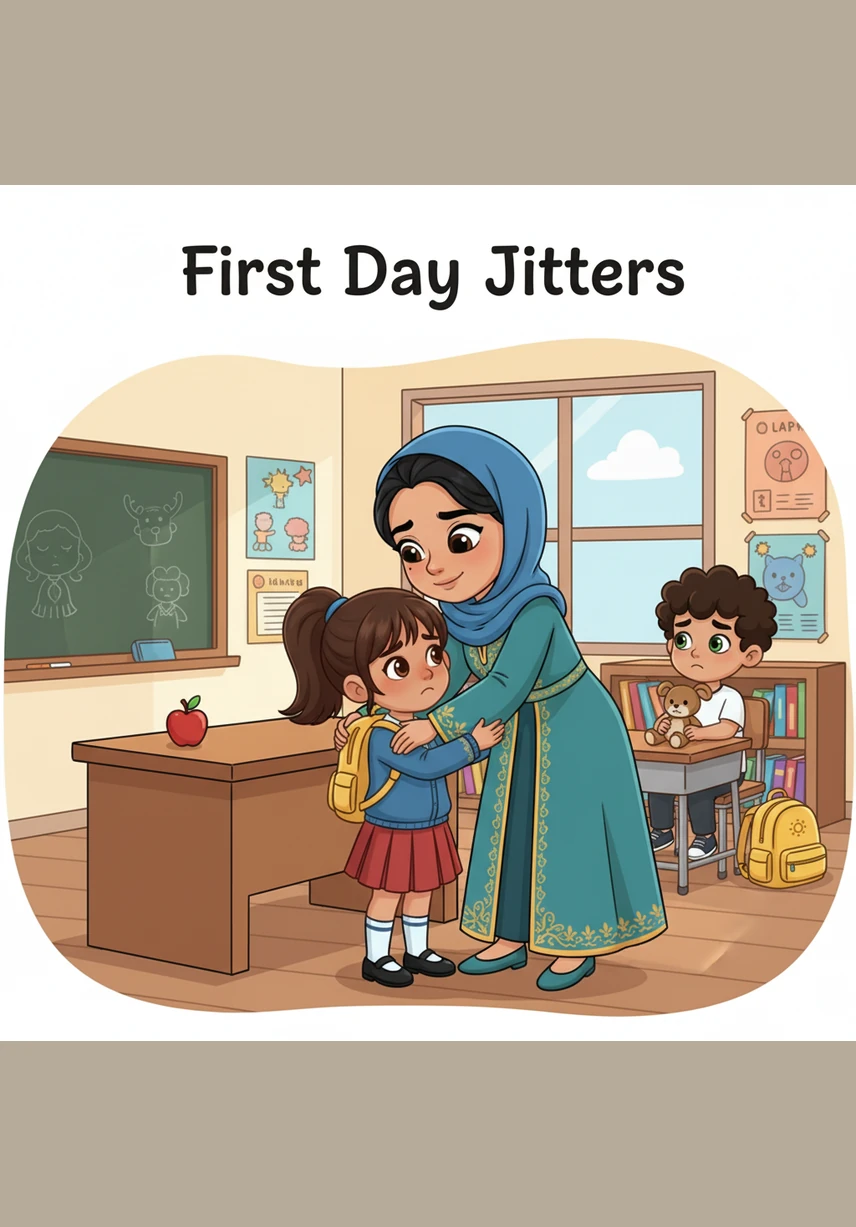 عِنْدَمَا عَادَ التَّلَامِيذُ إِلَى الْفَصْلِ، بَدَأَتْ لَيْلَى تَبْكِي بِحُرْقَةٍ لِأَنَّهَا فَقَدَتْ قَلَمَهَا الْمُفَضَّلَ الَّذِي أَهْدَاهُ لَهَا وَالِدُهَا. شَعَرَتْ بَدُورُ بِالْحُزْنِ الشَّدِيدِ وَهِيَ تَرَى دُمُوعَ صَدِيقَتِهَا تَنْهَمِرُ عَلَى وَجْهِهَا.