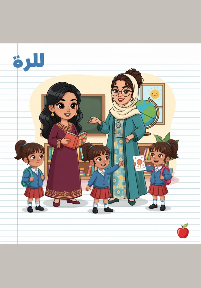 ابْتَسَمَتِ الْمُعَلِّمَةُ لِبَدُورَ وَأَثْنَتْ عَلَى صِدْقِهَا وَشَجَاعَتِهَا فِي الِاعْتِرَافِ بِالْخَطَأِ أَمَامَ الْجَمِيعِ. شَكَرَتْ لَيْلَى صَدِيقَتَهَا بَدُورَ وَعَانَقَتْهَا بِمَحَبَّةٍ، وَشَعَرَ جَمِيعُ مَنْ فِي الْفَصْلِ بِالْفَخْرِ بِزَمِيلَتِهِمْ.