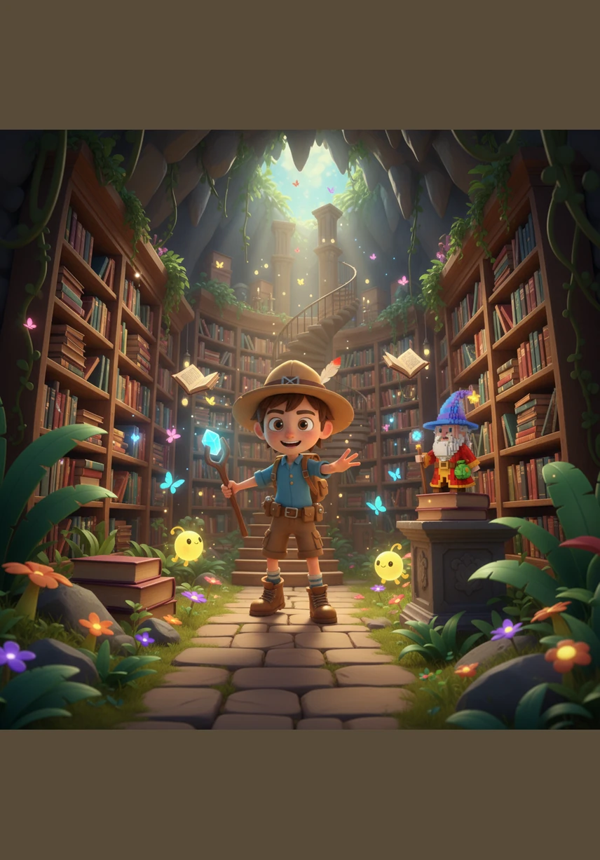 Leo discovers a dusty, glowing game console tucked away in the corner of an old antique shop. As he brushes off the cobwebs, the screen flickers to life with a warm, inviting hum that vibrates through his fingertips.