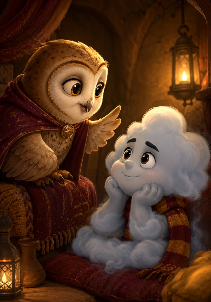 Malagò spoke in a soft, melodic voice, telling Vapo that the upcoming year would mark a historic centenary for Roma. The magical owl promised that this special year, he would personally help Vapo break his losing streak and finally achieve his dream.