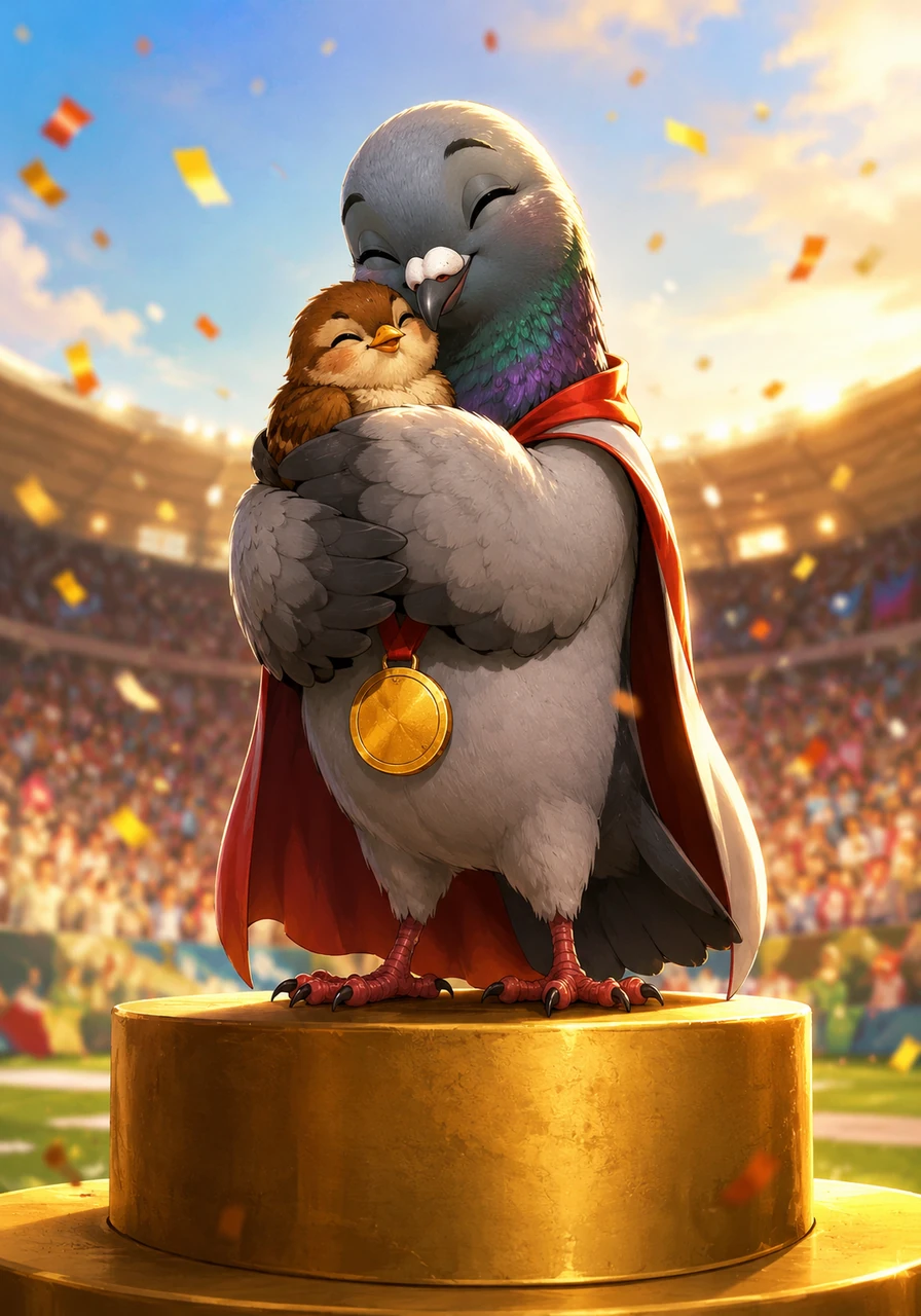 By the final day of the season, Vapo found himself standing proudly at the very top of the standings as the official champion. He cheered with pure joy, hugging his tiny feathered friend tightly for making his long-awaited dream come true.