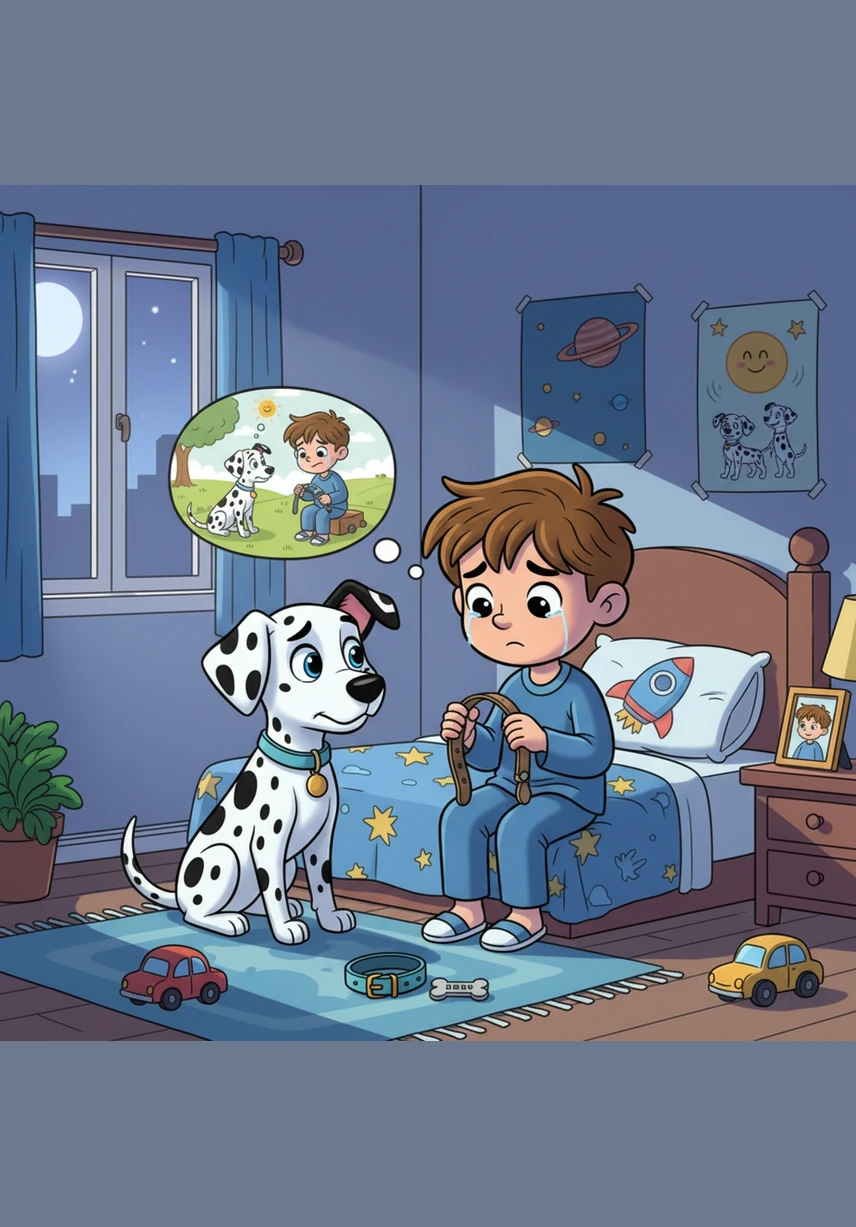 Matrix wagged his tail and did a fast, dizzy spin. He was so excited to perform! But Bobby felt very small and a little bit shy. He didn't think he had a talent at all.