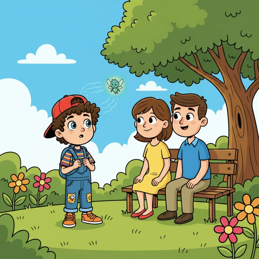 Gathering his courage, Aditya approached his parents. He spoke softly, sharing what he had learned from the Whispering Sprite. He told them he loved them and that they needed to talk.