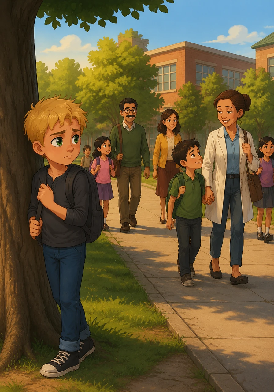 Leo watches the other children walk home with parents who seem perfectly ordinary, like doctors or teachers. But Leo knows a secret that he keeps tucked away in his heart: his parents are actually visitors from another world.