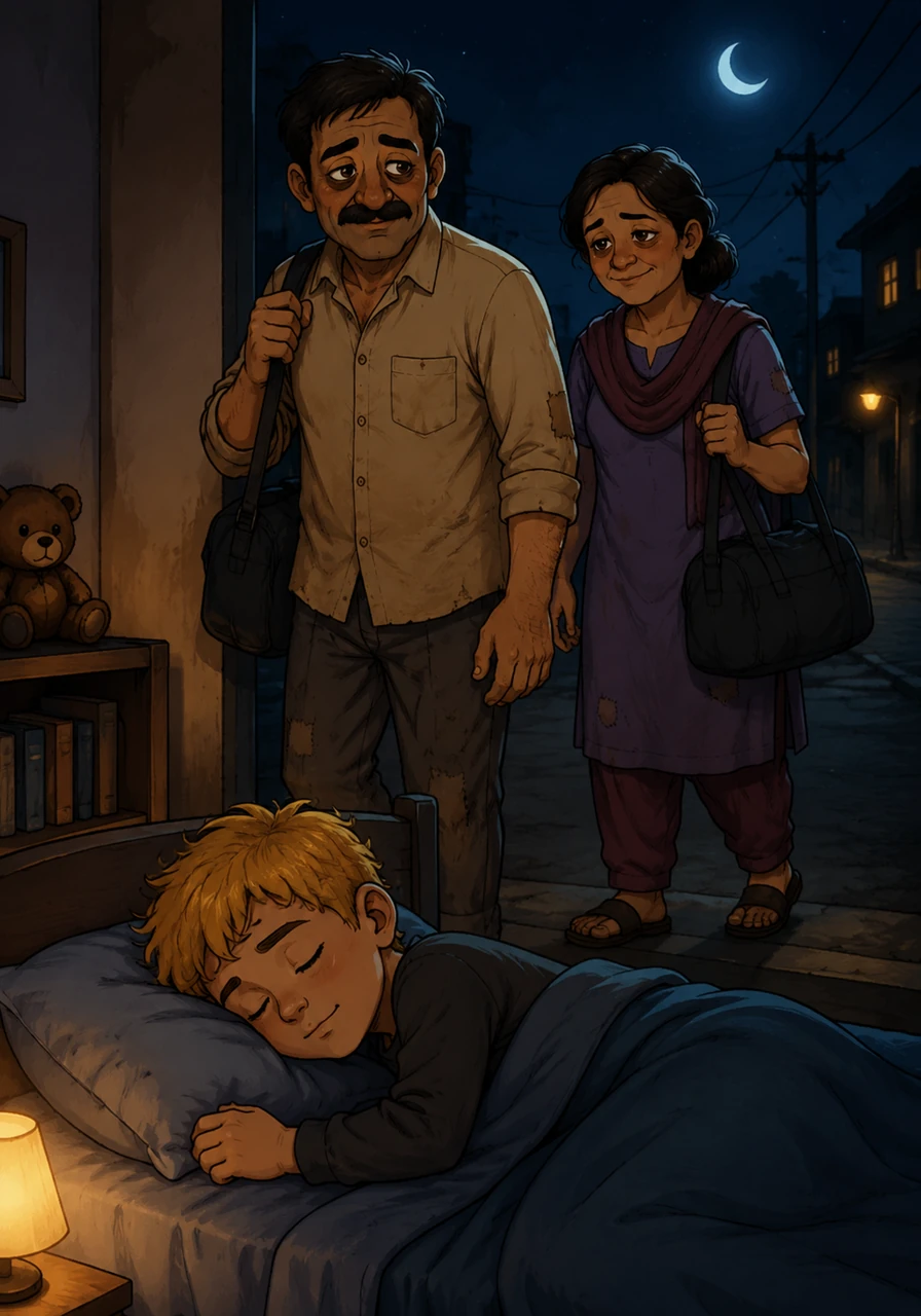 During the times when money is short, his parents never utter a single complaint or show their worry. Instead, they disappear into the night to work extra shifts, pushing through their exhaustion to make sure Leo has everything he needs.