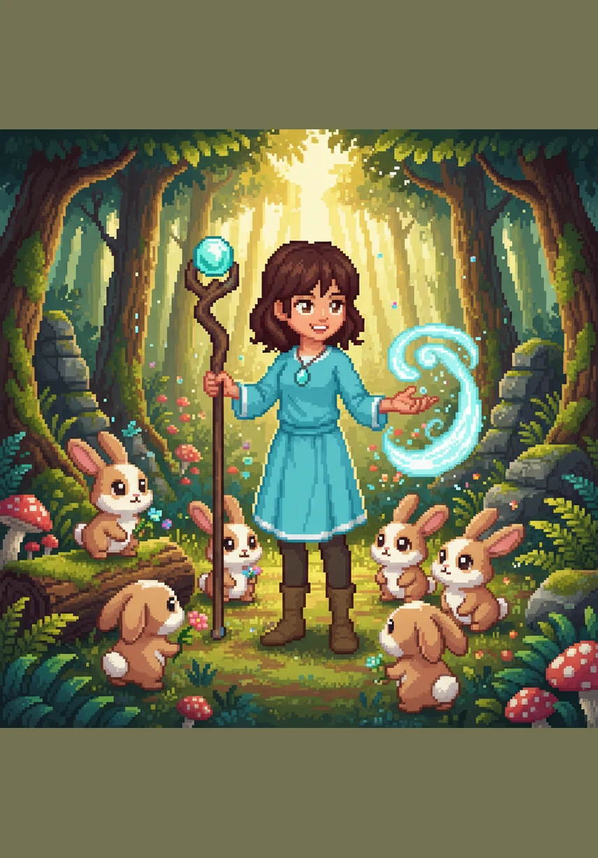 تالا تمشي بسعادة في حديقتها الجميلة المليئة بالزهور الملونة والروائح الزكية. الشمس تشرق بلطف، والعصافير تزقزق فوق الأشجار العالية في هذا الصباح المشرق.