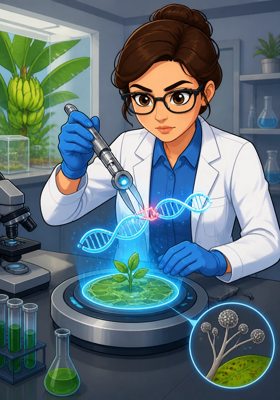 The implementation of CRISPR-Cas9 technology offers a revolutionary pathway for inducing resistance without the introduction of foreign DNA. Dr. Vance carefully calibrates the molecular shears to target the DMR6 gene, a known negative regulator of plant immunity, to fortify the Cavendish against fungal invasion.