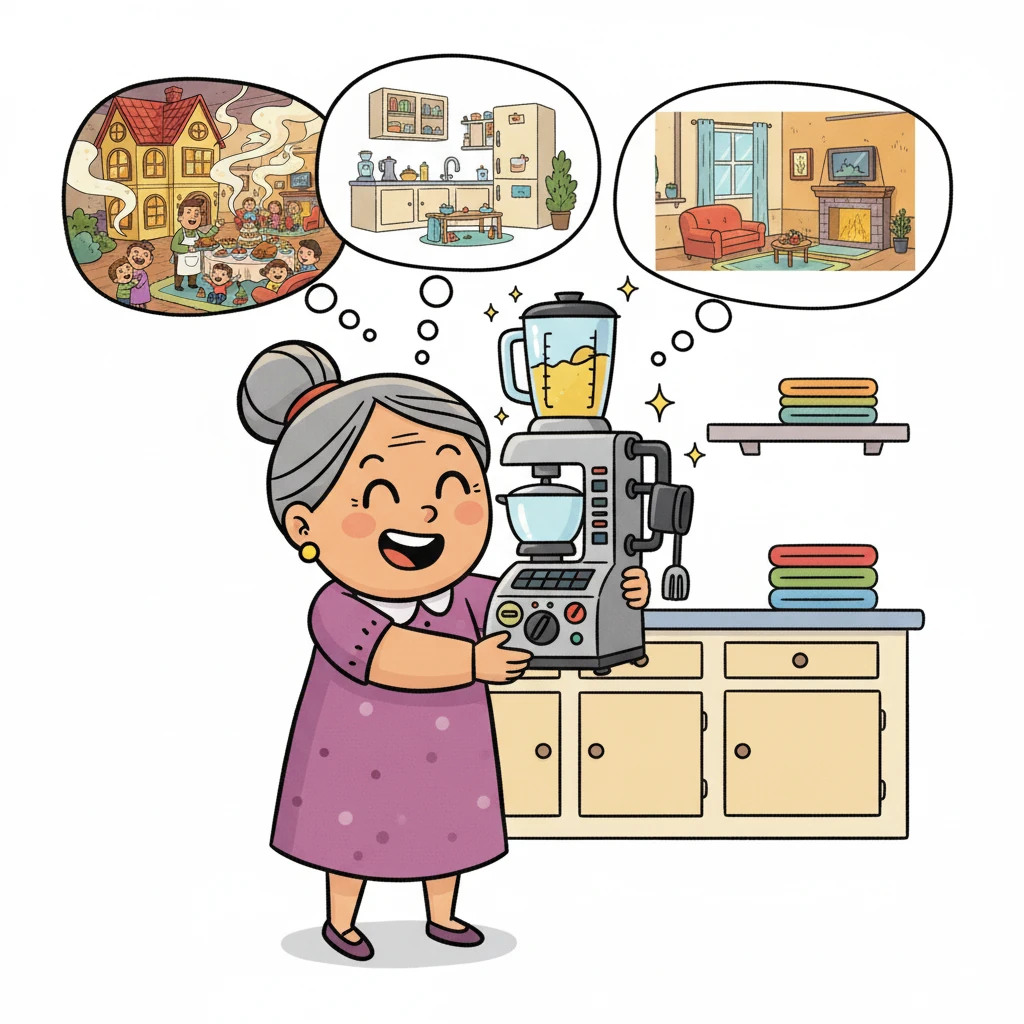 Nanette, la tante maniaque, imaginait un cadeau pratique pour la maison.