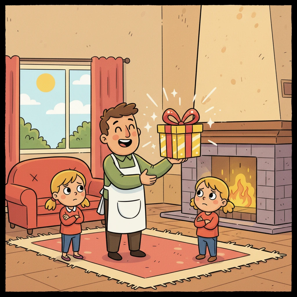 Sébastien, enjoué, lui promit un cadeau exceptionnel pour la réconcilier.