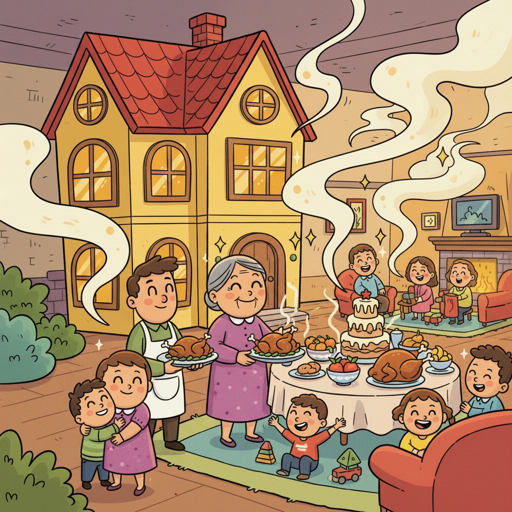 Lilou, la Queen, sourit, touchée par l'amour de sa famille et l'authenticité de leurs liens.