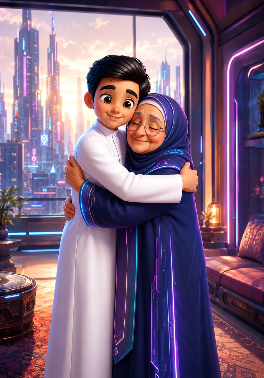 في صباح يوم العيد، ارتدى سلمان ثوبه الأبيض الجديد وعانق جدته بحب، وأخبرها أنه فهم الآن سر تميز هذه الأيام، فهي تطهر القلوب وتجعل الإنسان أقرب ما يكون إلى ربه.
