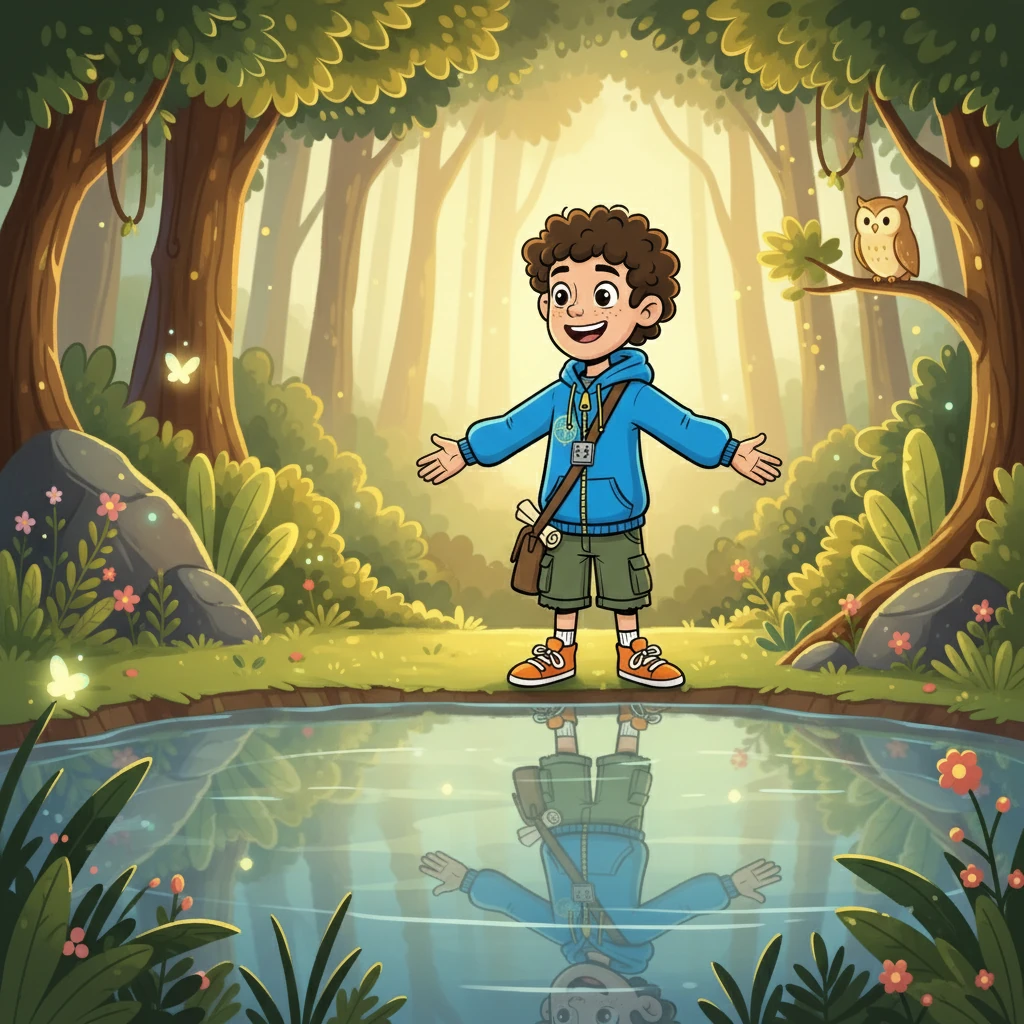 Matias viu sua força, suas fraquezas e, acima de tudo, seu potencial. A cena deve mostrar Matias aceitando sua imagem, com um sorriso.