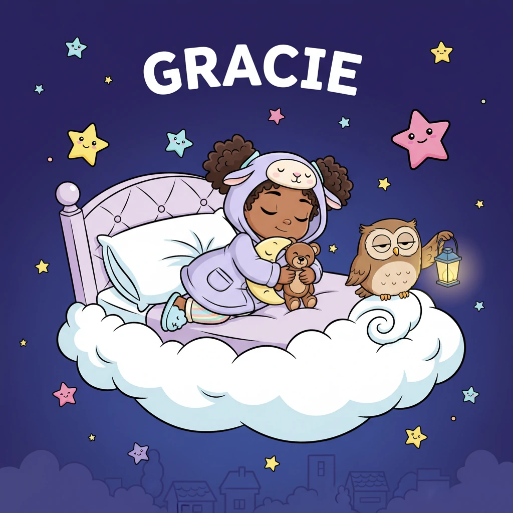 Gracie's Dreamy Cloud Bed - bedtime