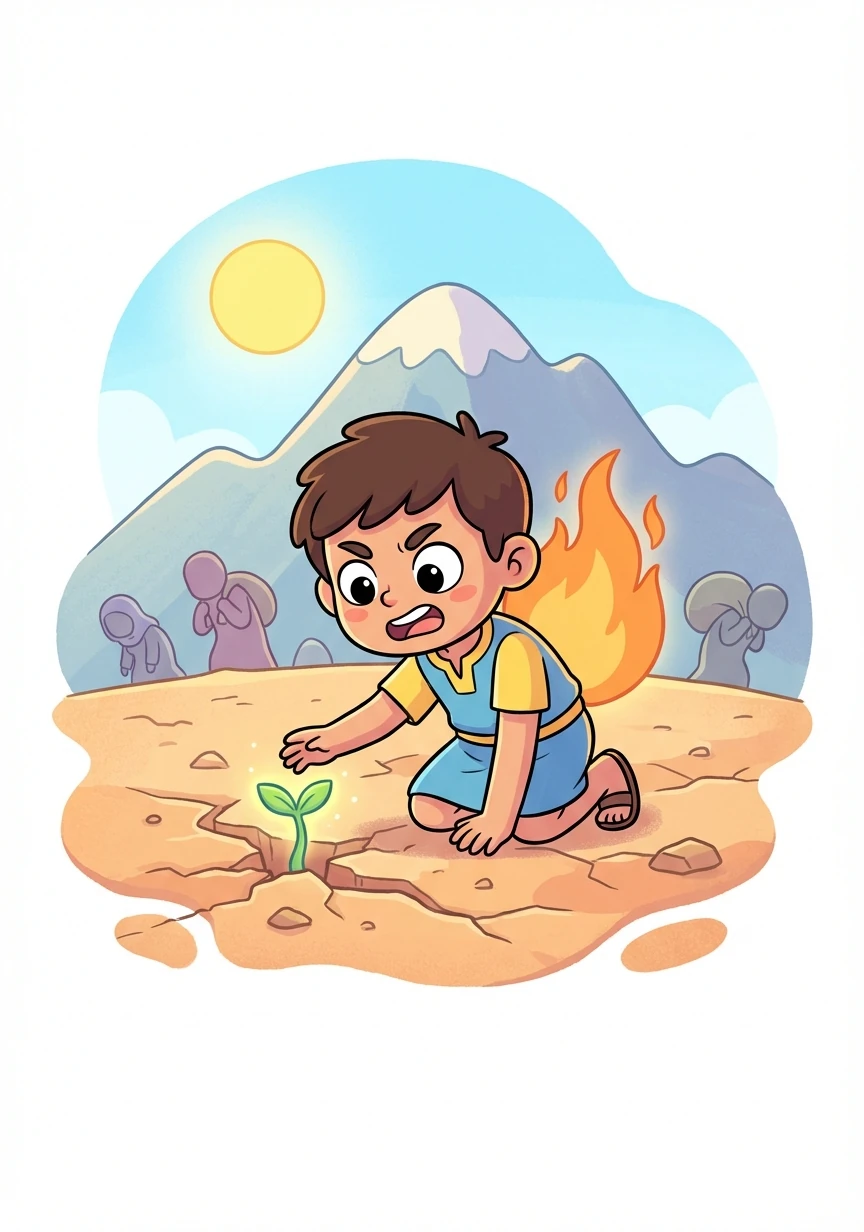 在贫瘠的土地上，卡勒德出生了。他从小目睹了压迫和不公，心中燃起了改变的火焰。