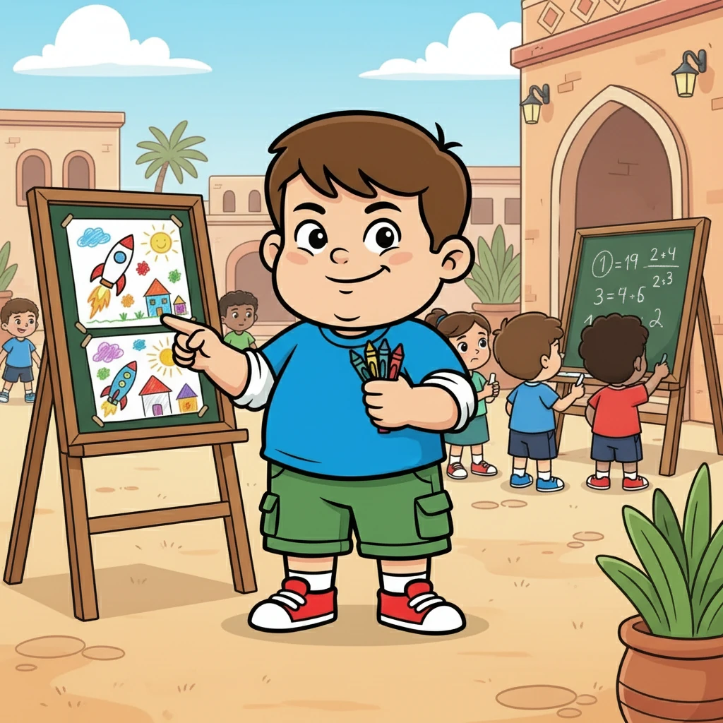 در زنگ تفریح، پرهام با بچه‌های دیگر درگیر شد و کل‌کل می‌کرد. او با غرور به نقاشی‌هایش اشاره می‌کرد و به بچه‌هایی که در ریاضی مشکل داشتند، پوزخند می‌زد. اما در دلش، کمی احساس تنهایی می‌کرد.