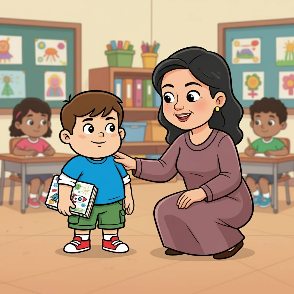 معلم مهربان، متوجه رفتار پرهام شد و او را به گوشه‌ای فراخواند. او به پرهام گفت که هرکس استعدادهای متفاوتی دارد و مهم این است که به درس توجه کند و به دیگران احترام بگذارد. معلم به او لبخند زد و گفت: «تو در نقاشی خیلی با استعدادی!»