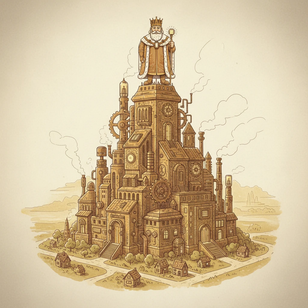 In the heart of the Silicon Spire Kingdom stood the majestic Central Processing Unit, a grand palace of gears and circuits ruled by wise King Core. Its steady hum was the pulse of the entire land, ensuring every operation ran smoothly and efficiently.