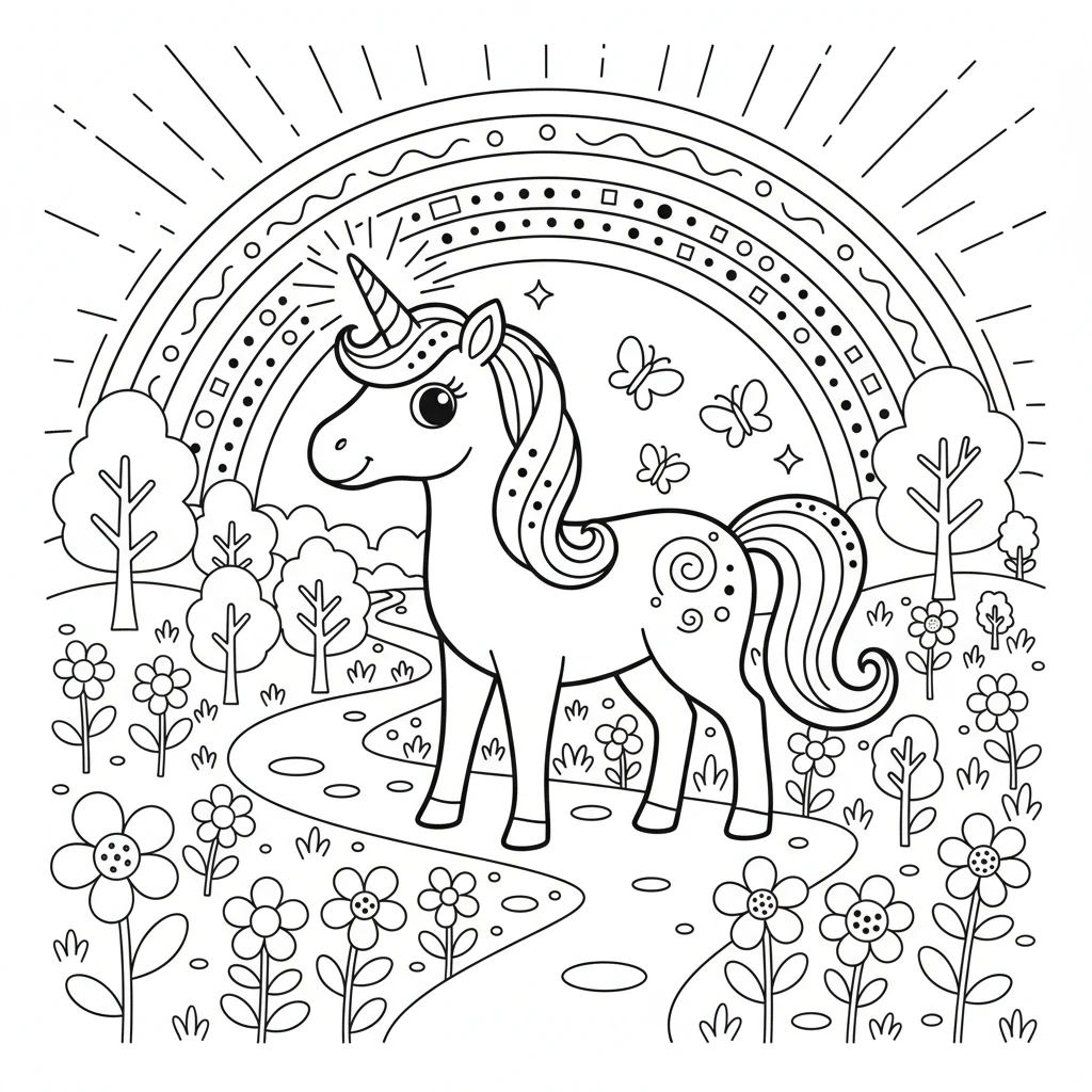 unicorn coloring pages printable - coloring pages