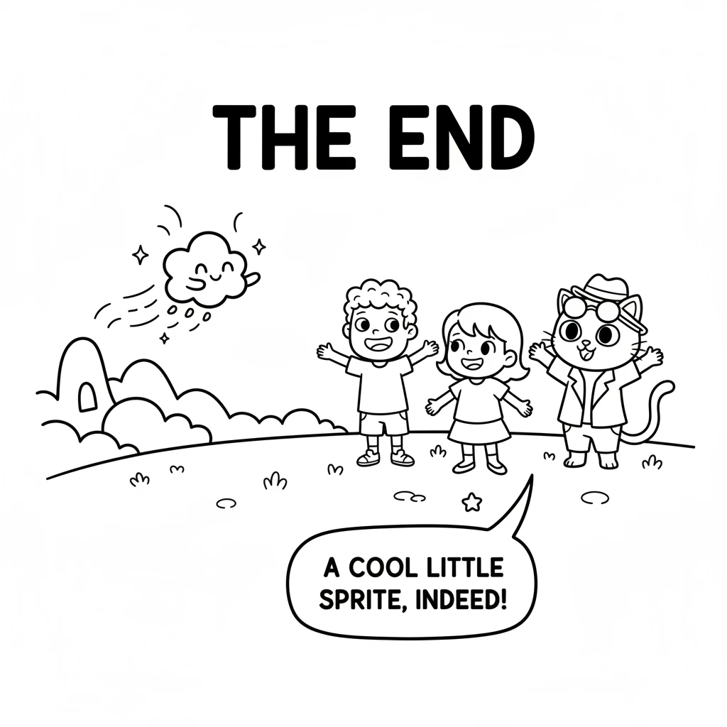 Wisp realized that its unique gift of 'coolness' was a wonderful way to bring happiness and comfort to others. From that day on, Wisp floated through