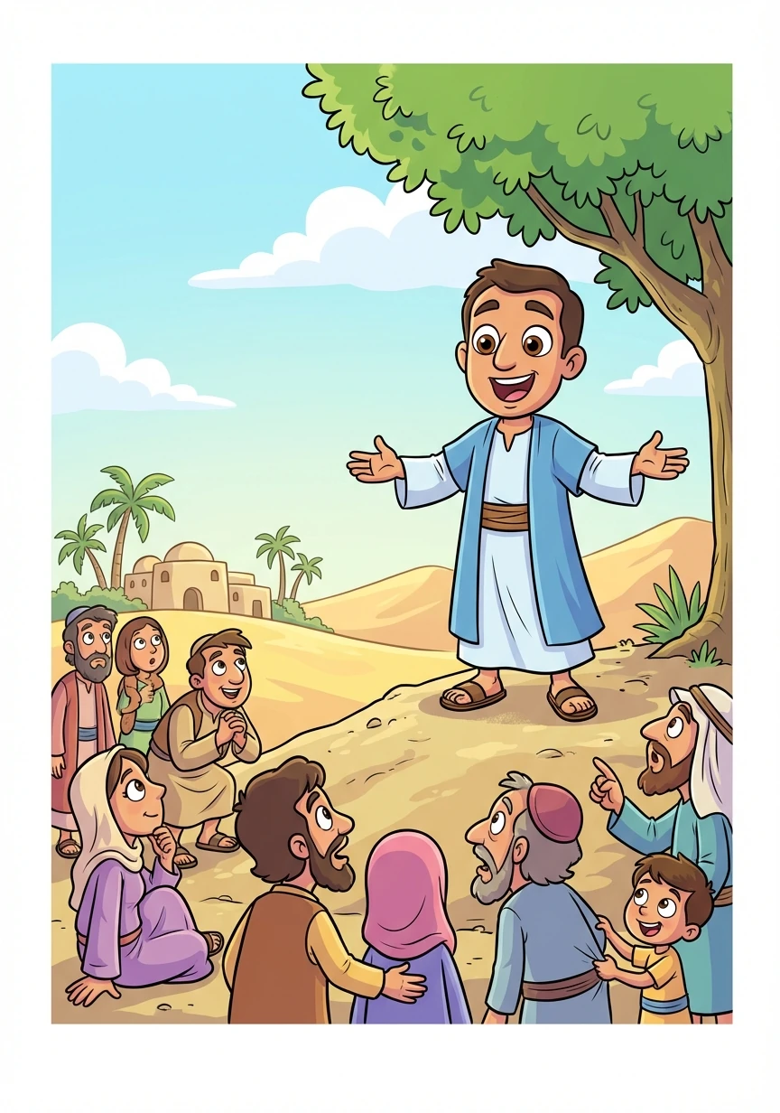 Issa grandit et commence à prêcher le message de Dieu. Il appelle les gens à la repentance et à la justice.