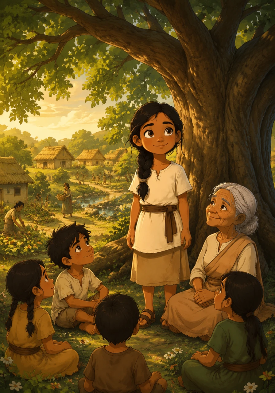 The village flourishes once more, and Elara stands peacefully beneath the wide shade of the great tree she helped create. She realizes that faith is not about seeing the end from the beginning, but about trusting the journey even when the path is invisible.