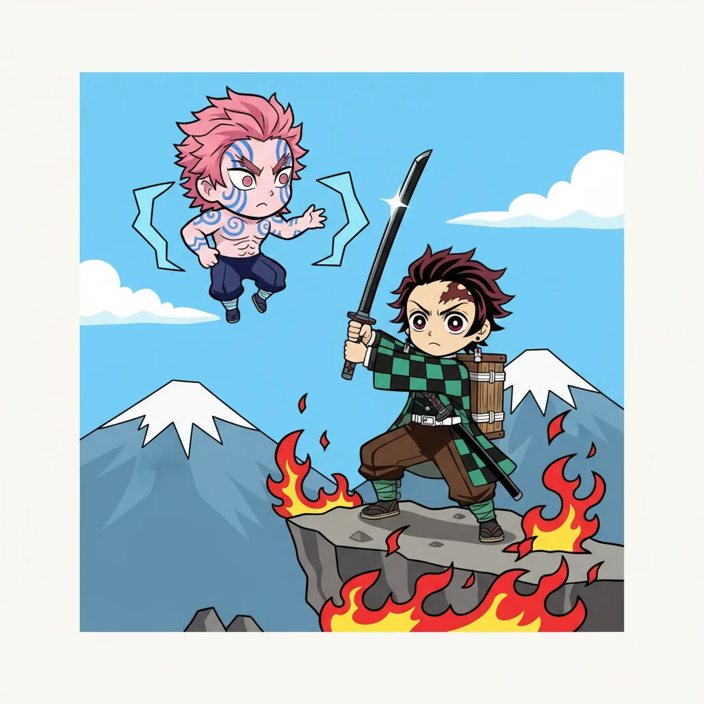 猗窝座は、炭治郎の成長を認めつつも、その強さを認めない。鬼になることを勧めるが、炭治郎はそれを拒否し、鬼を滅ぼす決意を固める。