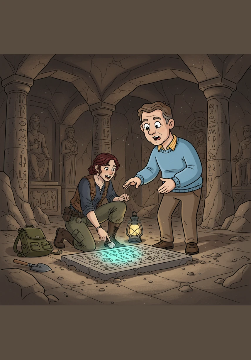 She eventually finds a dusty shelf labeled with her own family name and sees a jar that glows with a warm, golden light. It feels strangely familiar, vibrating with a pulse that matches her own heart.