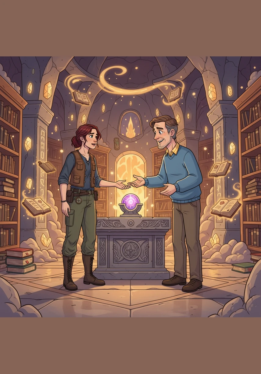 The archive reveals that these unspoken thoughts are what keep the world connected, acting as invisible threads between souls. Maya sees countless jars lighting up as people above ground finally find the words they were looking for.