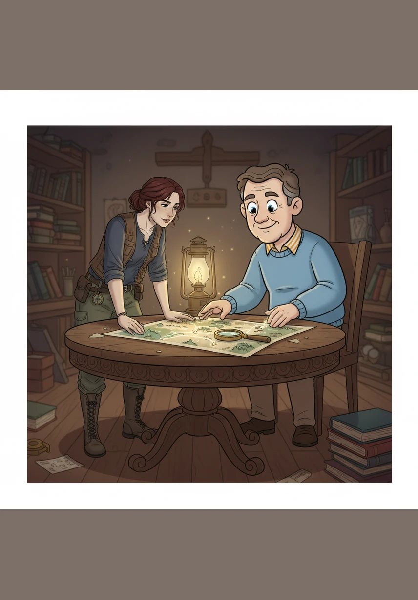 Feeling a sense of profound peace, Maya finds an empty jar and whispers her own secret message of love and forgiveness into it. The mist inside turns a brilliant violet and settles onto the shelf next to her father's memory.