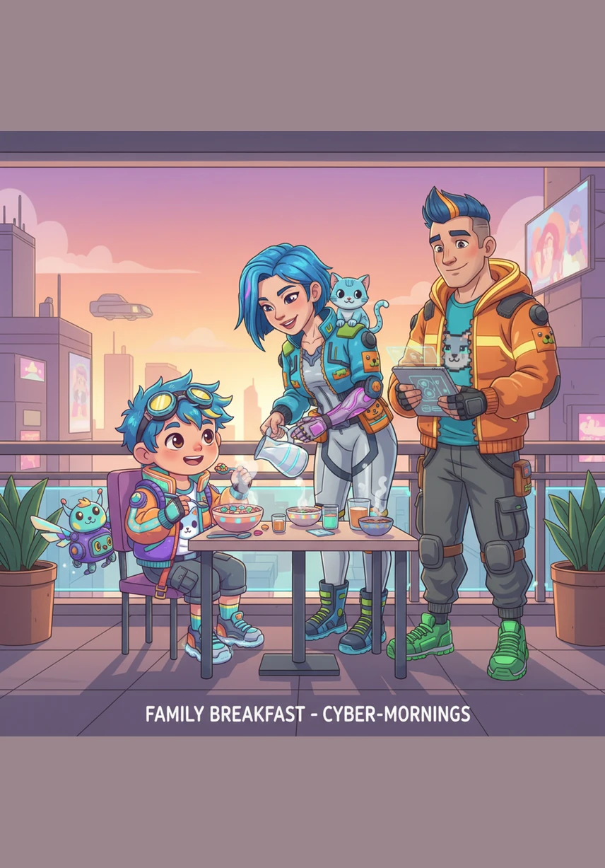 Leo wakes up as the warm sun peeks through his bedroom window. He stretches his arms wide and smiles at the new day. "Good morning, Sun!"