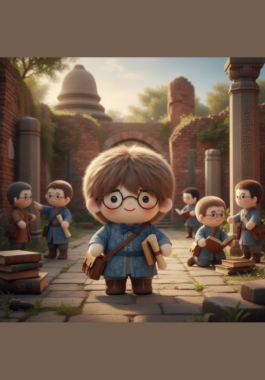 High above the plains of ancient Magadha, the red-brick towers of Nalanda University rise toward the sky like a monument to human thought. Thousands of students from distant lands walk its hallowed halls, seeking the light of knowledge in the world's first great center of learning.