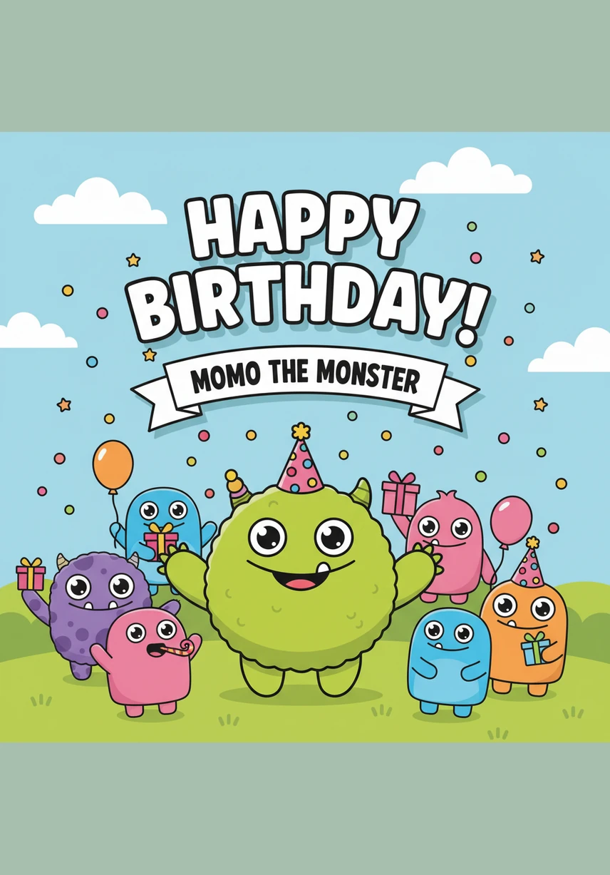 Oh dear, Momo is missing his chin and a small finger too! He looks a bit worried as he searches the clean floor for his missing parts. He quickly finds both the chin and the finger, putting them back where they belong with a relieved and silly expression.