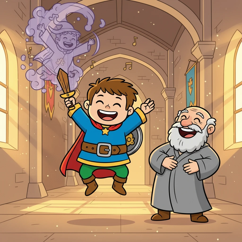 With a final, perfectly timed joke, Mike defeated Deleuze, who vanished in a puff of smoke. Heidegger began to laugh, and the castle filled with joy once more.