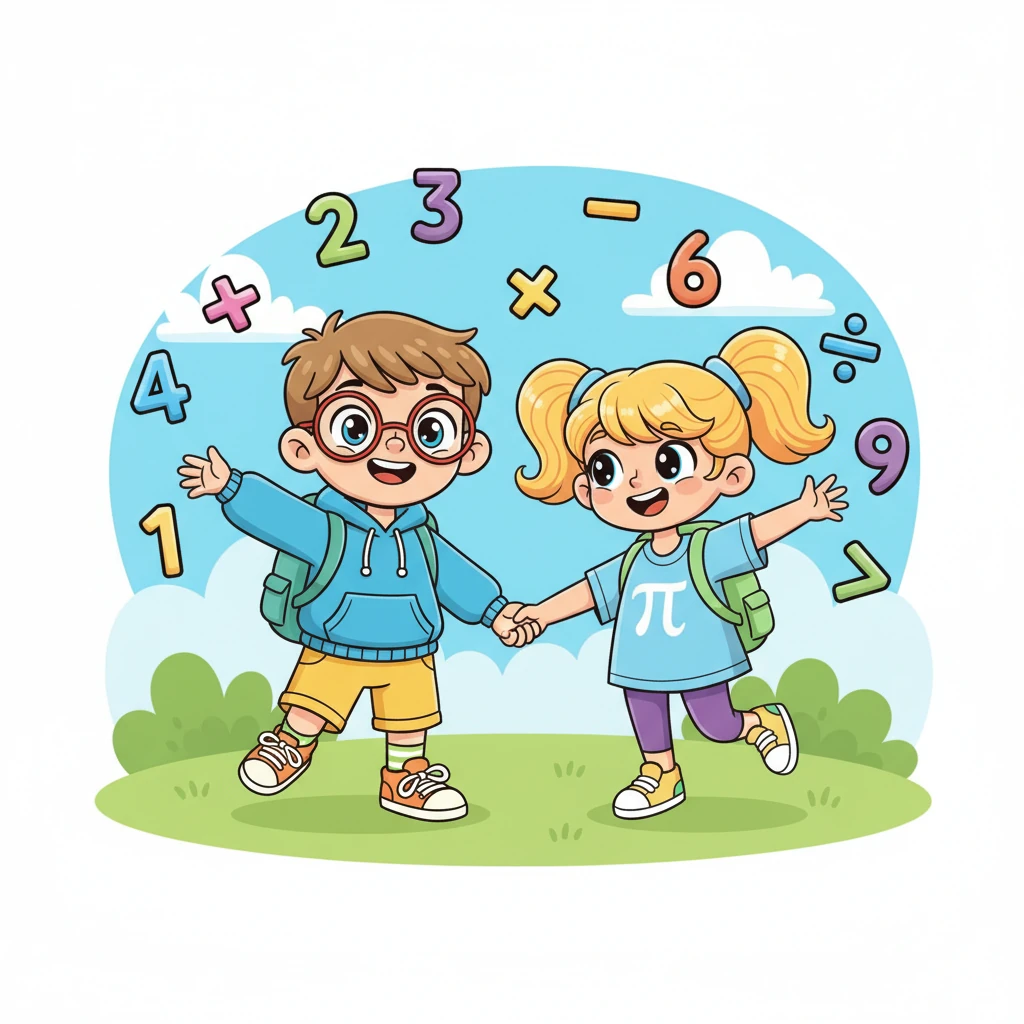 Когда все проблемы решены, Числик и его друзья собираются вместе, чтобы отпраздновать свои математические успехи. Они танцуют и смеются, окруженные цифрами и символами, которые теперь кажутся такими дружелюбными. Математика сделала их день намного веселее!