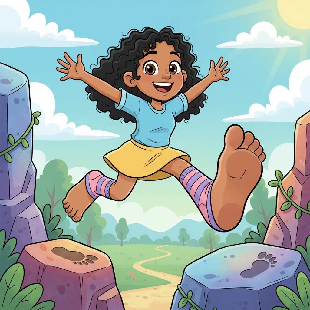 Lily grew up to be a confident young woman who loved her big, wonderful feet. They helped her reach new heights, both literally and figuratively, always carrying her on exciting adventures. She knew her unique feet were her superpower!