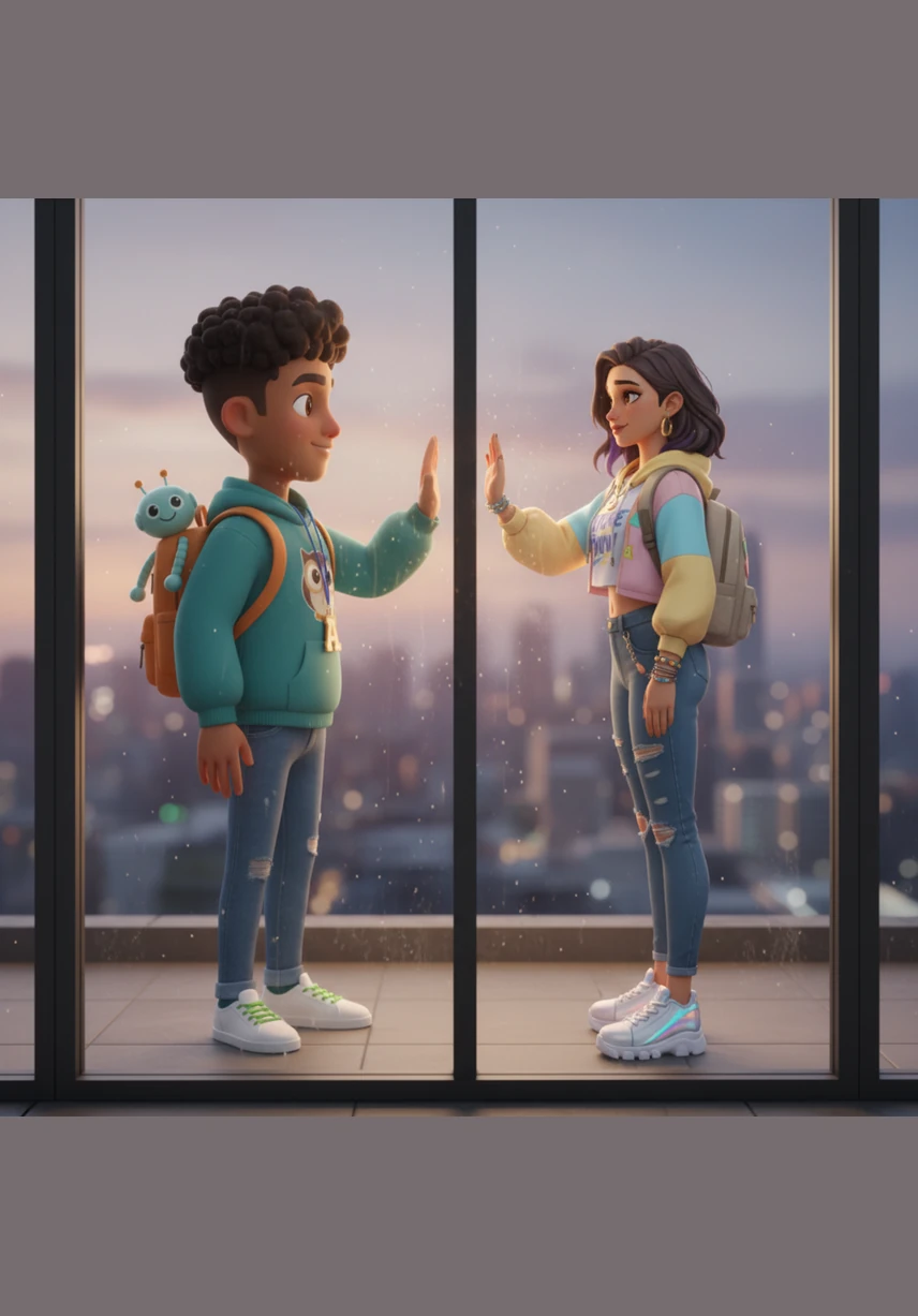 In the quiet moments of the day, they find connection through glowing phone screens and the sacred time of 11:11. No matter the distance, these small gestures and whispered wishes bridge the gap between their hearts.