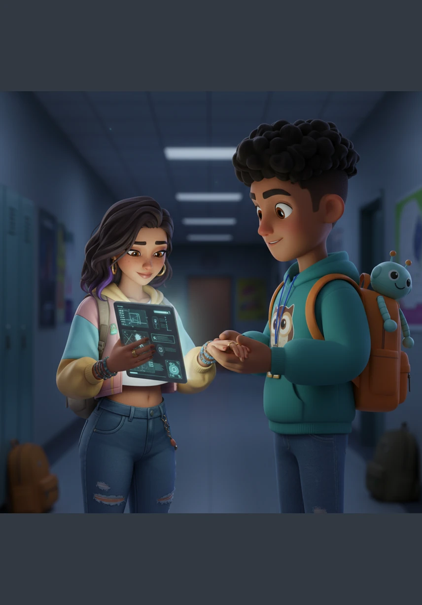 Their fingers lock together in a gentle pinky promise, a sacred contract of trust that outweighs any grand gesture. This simple bond acts as an anchor, keeping them grounded and connected in an ever-changing world.