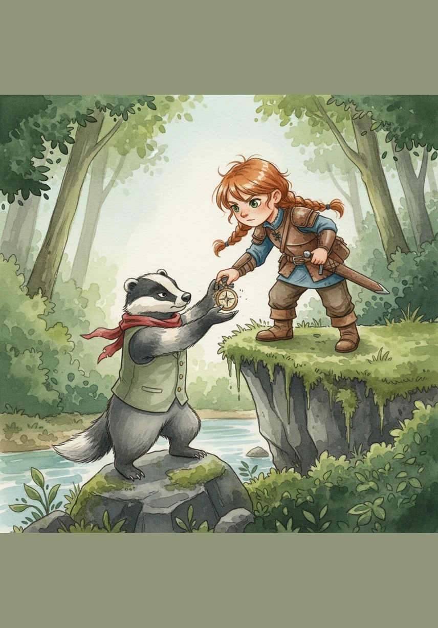 Finnegan hands Elara the Star-Stone, a shimmering crystal that pulses with a gentle, rhythmic light. It is the only spark of hope left in the realm, and it must be carried to the highest peak of the mountains before the final moon rises.