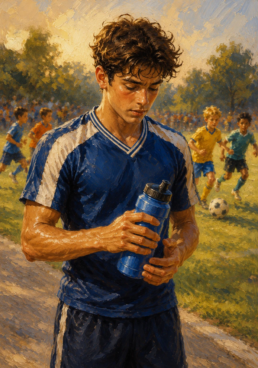 Before jumping back onto the field, Leo takes a moment to appreciate how amazing his body is. He understands now that listening to physical signals, resting, and staying hydrated are secrets to enjoying any sport safely.