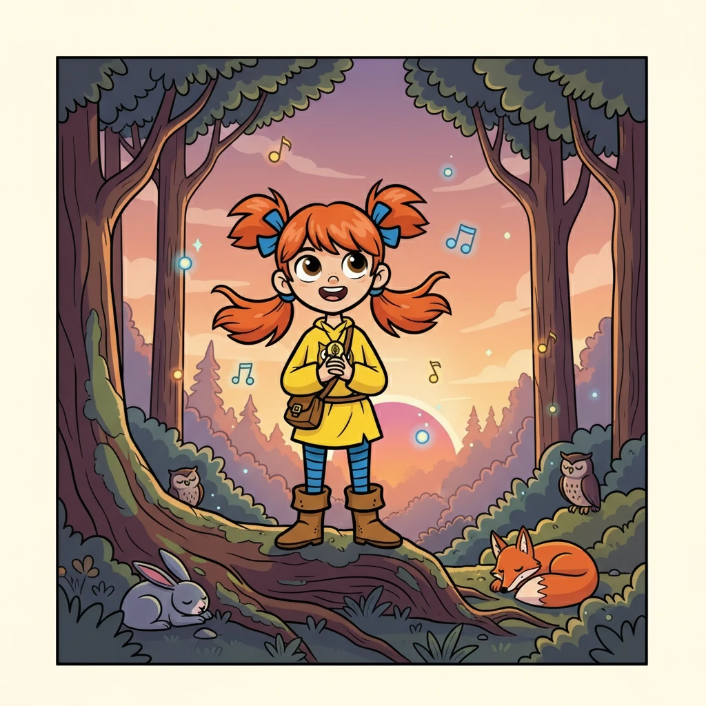 And as the sun set, Willow would sing the lullaby, knowing that the magic of the woods would always be safe because of her.