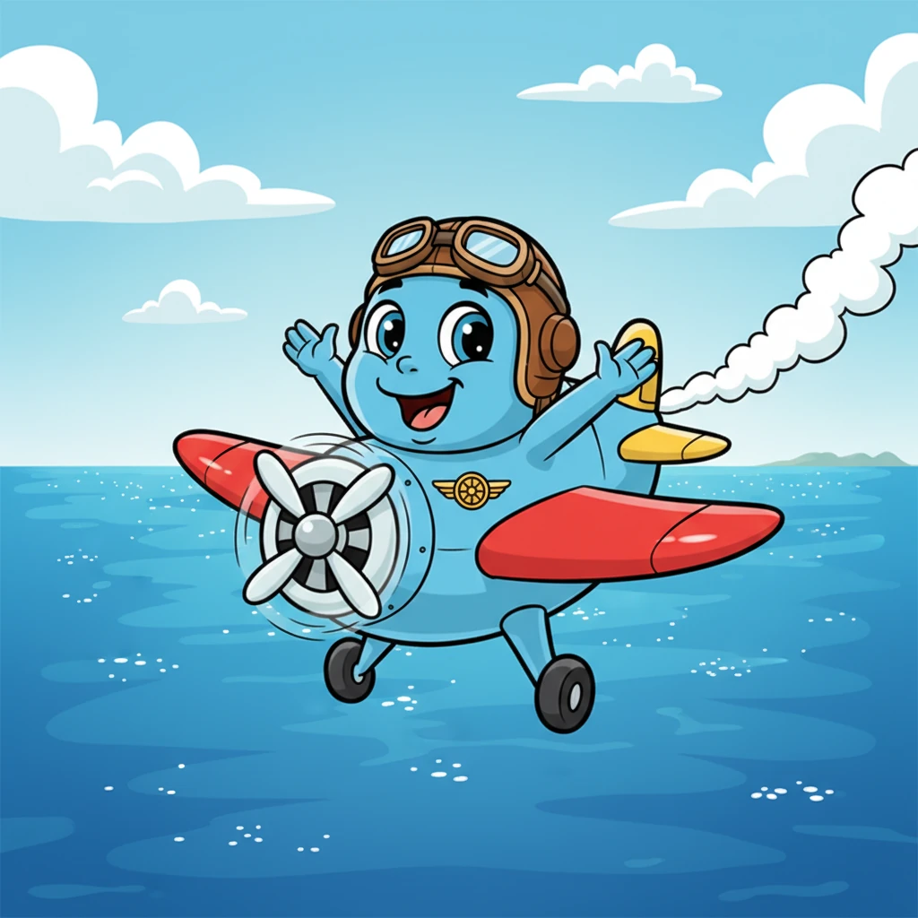 Finally, at the airport, Aero Abby was ready, her wings gleaming in the sunlight. The important message was loaded safely into her cargo hold. With a mighty roar, Abby zoomed down the runway and leaped into the sky, soaring gracefully over the vast, sparkling ocean, carrying her special delivery towards the distant horizon.